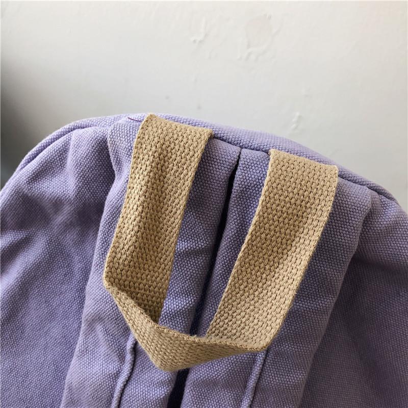 Школьный женский рюкзак из холста в стиле ретро, студенческий рюкзак