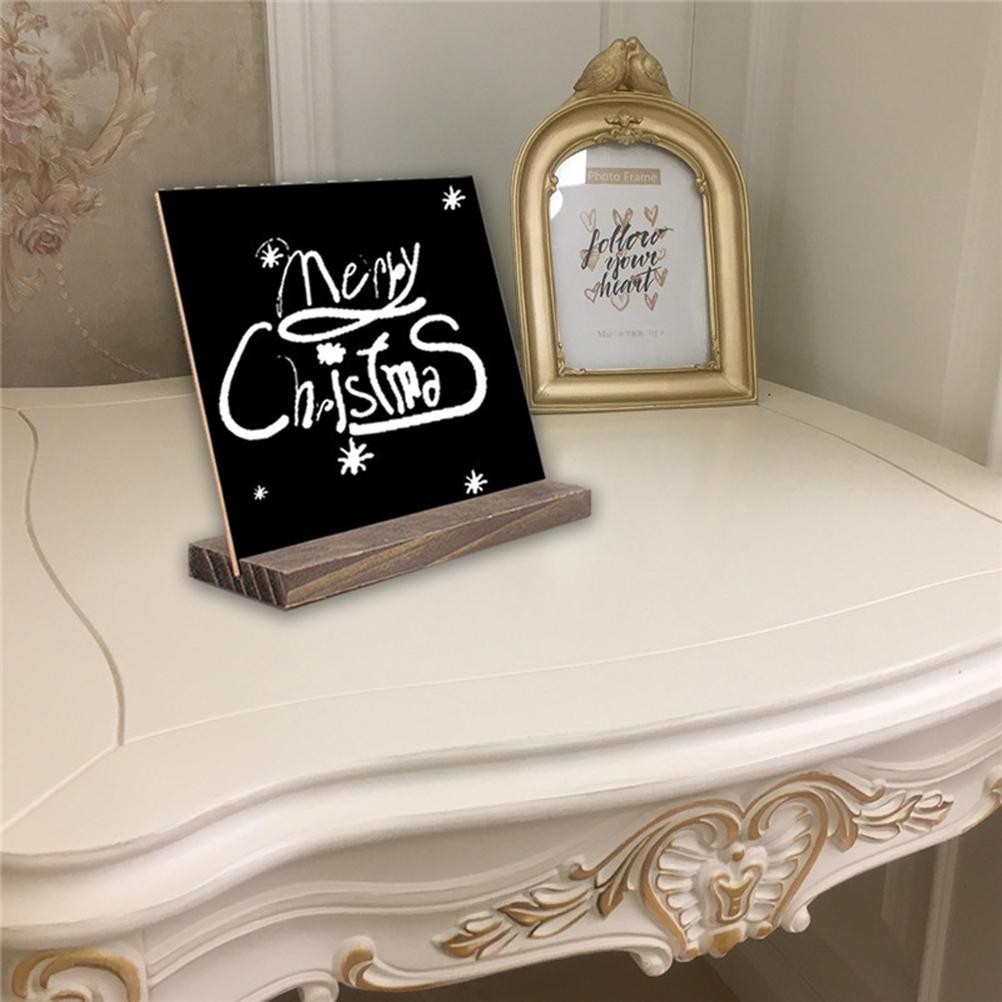 1pc Mini Tabletop Chalkboard Sign With Removed Stand Double-side Blackboard Reusable Blackboard Sign For Party Wedding Cafe