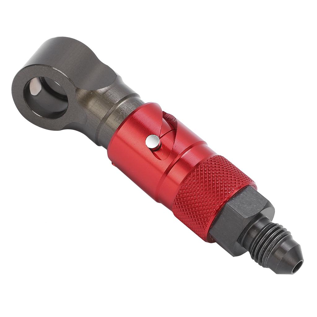 Быстроразъемное соединение тормозной магистрали, изогнутый универсальный адаптер для шланга масла и топлива, красный