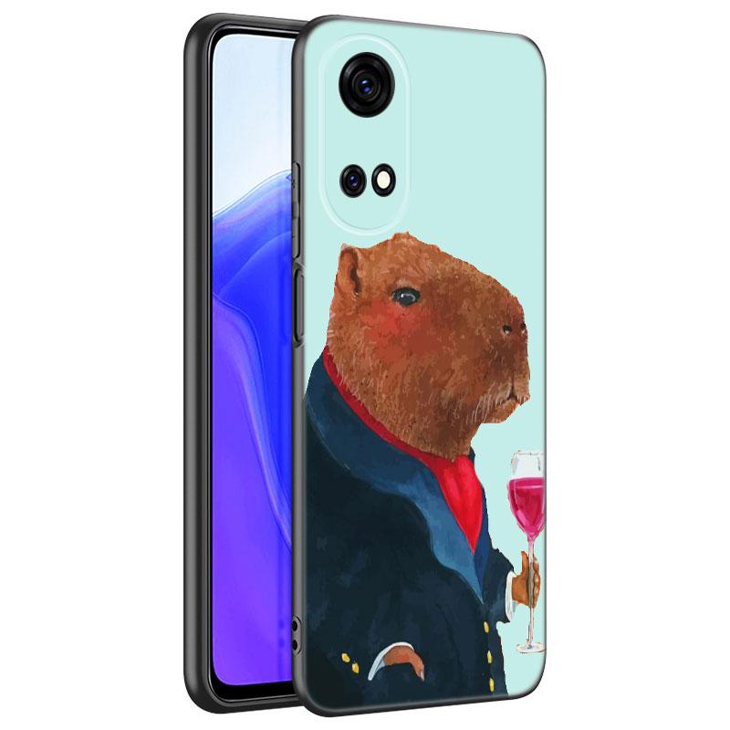 Cute Cartoon Capybara Phone Case For Huawei Honor 70 90 Lite X40 GT X50 I X5 Plus X6A X6S X7A X8A X8B X6 X7 X8 X9 4G X9A X9B 5G