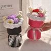 Carnation Rose Bouquet Artificial Hand Holding Soap Flower Decoration Fake Flower  Valentine Day