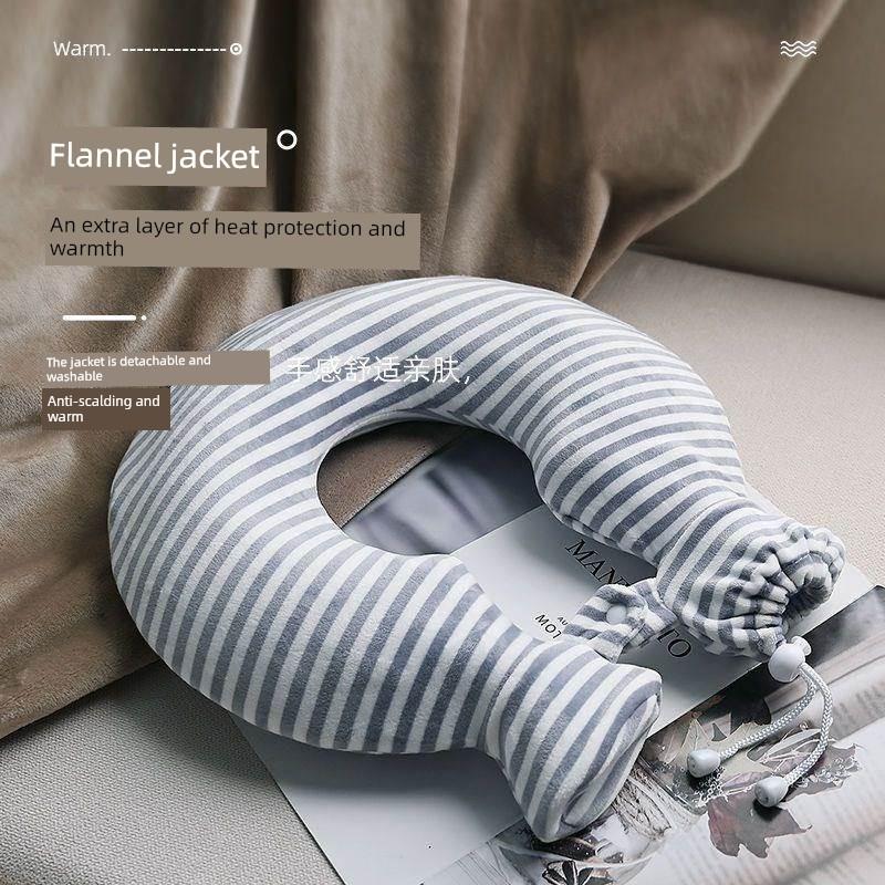 Hospital-Specific U-Shaped Hot Water Bag for Warming the Neck, Water-Fillable Hot Compress for Neck and Shoulder Relief, Thickened Version
