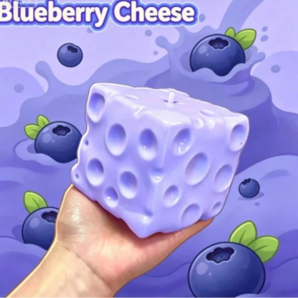 Slow Rising Cheese Shape Squishy Toy Soft Simulated Butter Squeeze Toy Sensory Play