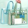 Large transparent PVC file folder, Expandable portable document organizer for school & office