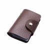 Fashion Faux Leather Credit Card Holder 24 Bits Card Case Business Card Holder Wallet