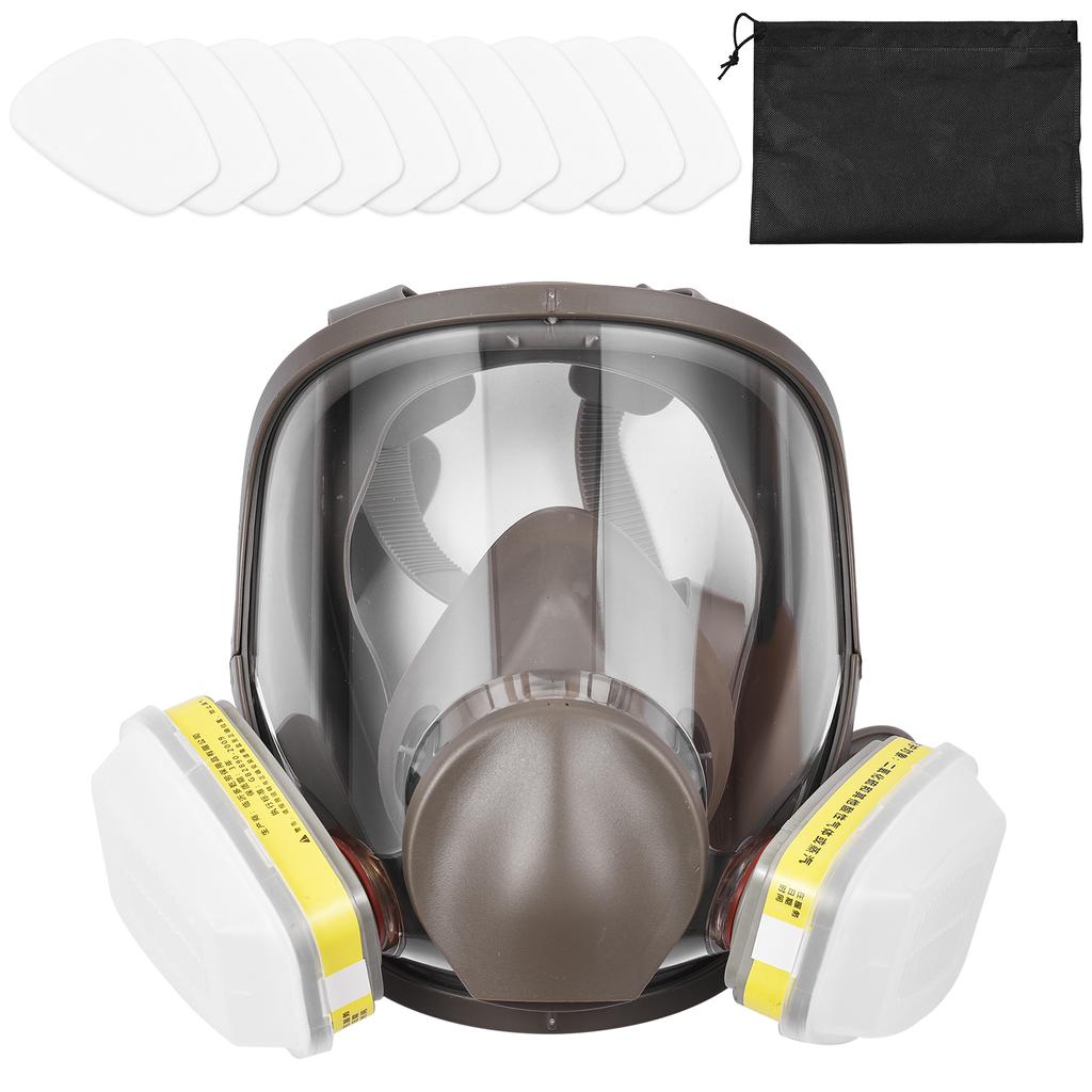 Многоразовый респиратор Полная маска 6800 Противогаз Защита дыхания Полнолицевая крышка Широкое поле