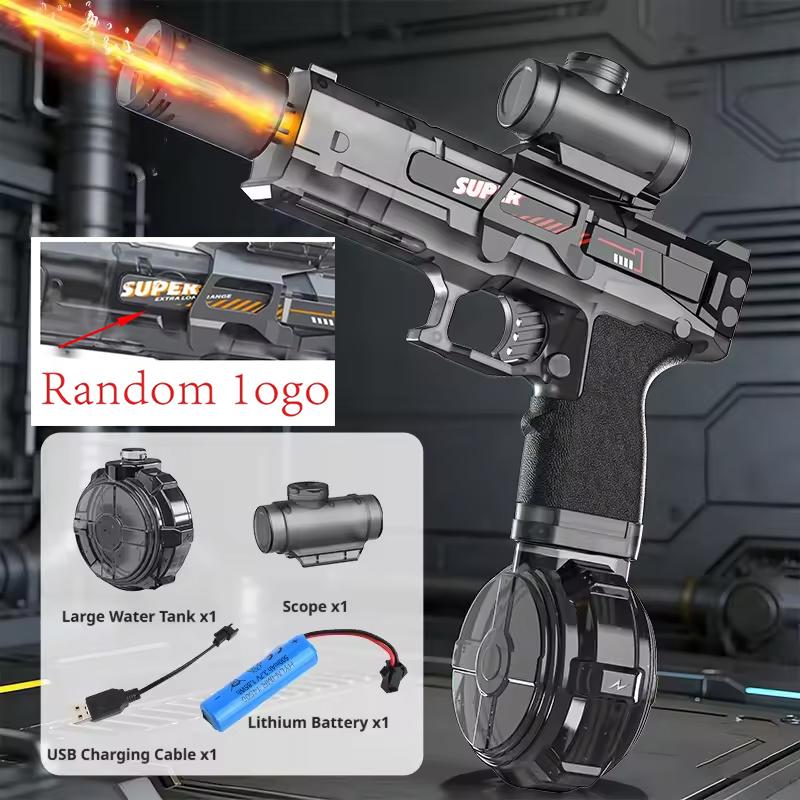 M416Led Simulation Fire Electric Water Guns for Children Large Capacity Automatic Continuous Water Gun boy Summer Outdoor Toy