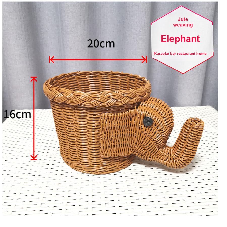 Корзина для хранения Фруктовница Полка для журнального столика в гостиной Креативная Современная Домашняя Пластиковые Плетеные Корзины Настольные Декоративные