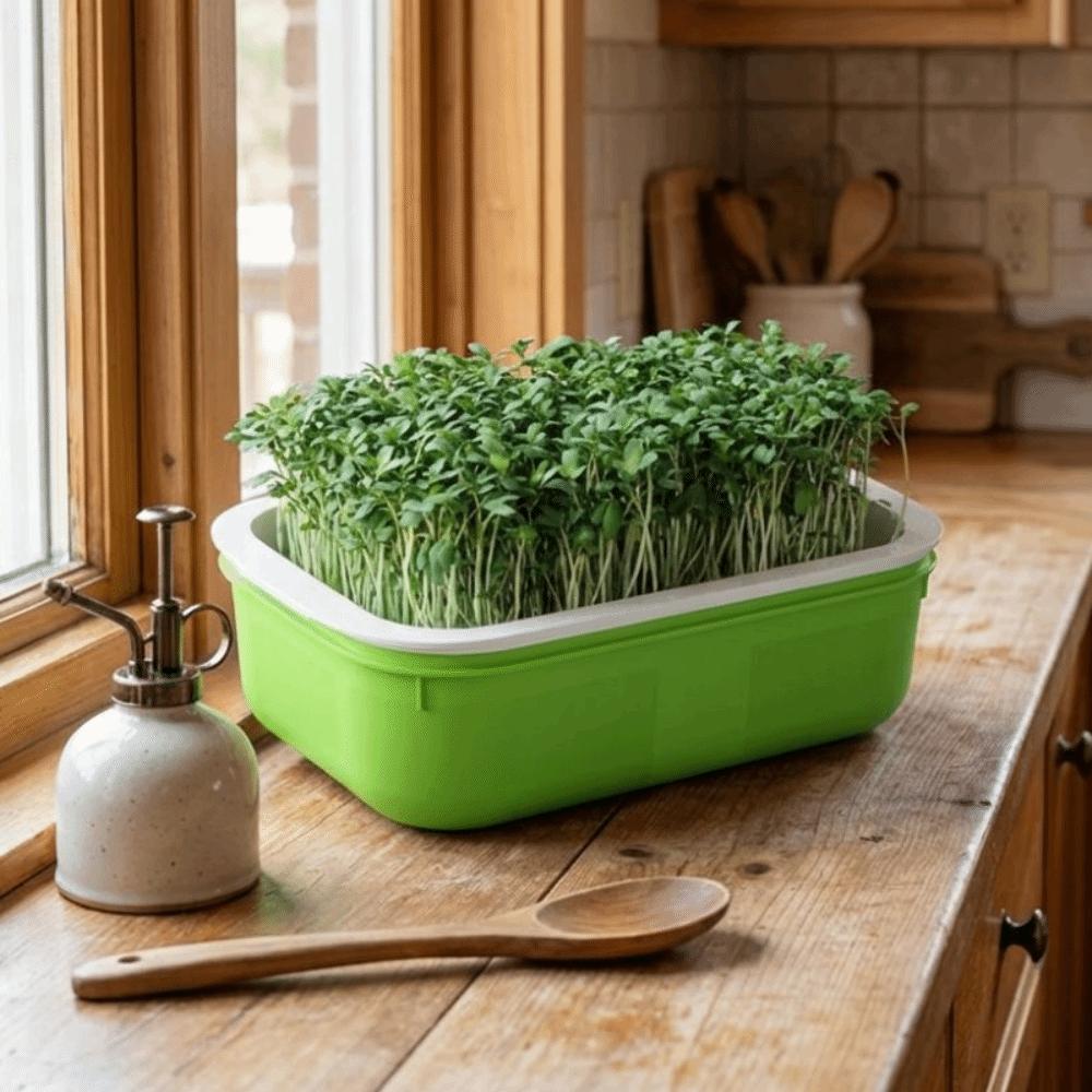 2Pcs High Ventilation Germination Tray Double Layer Grow Nursery Plate Household Cultivation
