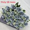 Artificial Rose Floral Arrangement 18 Head For Wedding Venue And Home Decoration