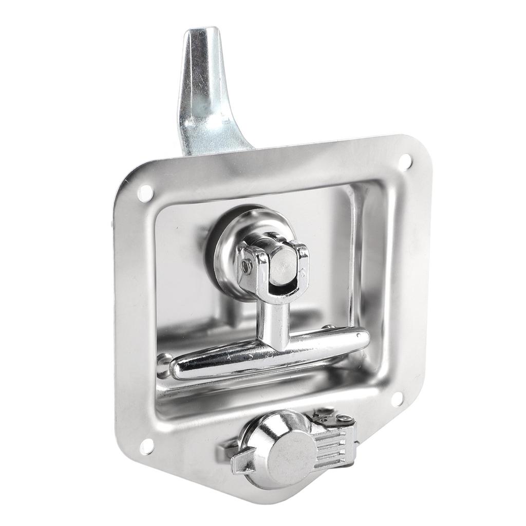 Защелка с Т-образной ручкой и ключами, складная ручка, замок для ящика для инструментов из нержавеющей стали для домашнего и коммерческого использования