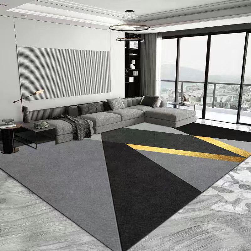Современный грязеотталкивающий, простой в уходе ковер из хрустального велюра для гостиной – износостойкий и нескользящий дизайн