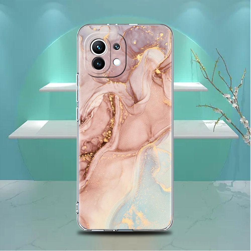 Прозрачный чехол для Xiaomi Mi Poco X3 NFC M3 Pro F3 F1 11 Lite 12 Note 10 11T 9T Прозрачный чехол для телефона с мраморным узором Роскошный крутой