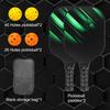 Набор ракеток для пиклбола PATIKIL, одобренная USAPA, ракетка для пиклбола с покрытием из стекловолокна и мягкой рукояткой, 2 ракетки, 4 мяча для пиклбола, 1 сумка для переноски для мужчин