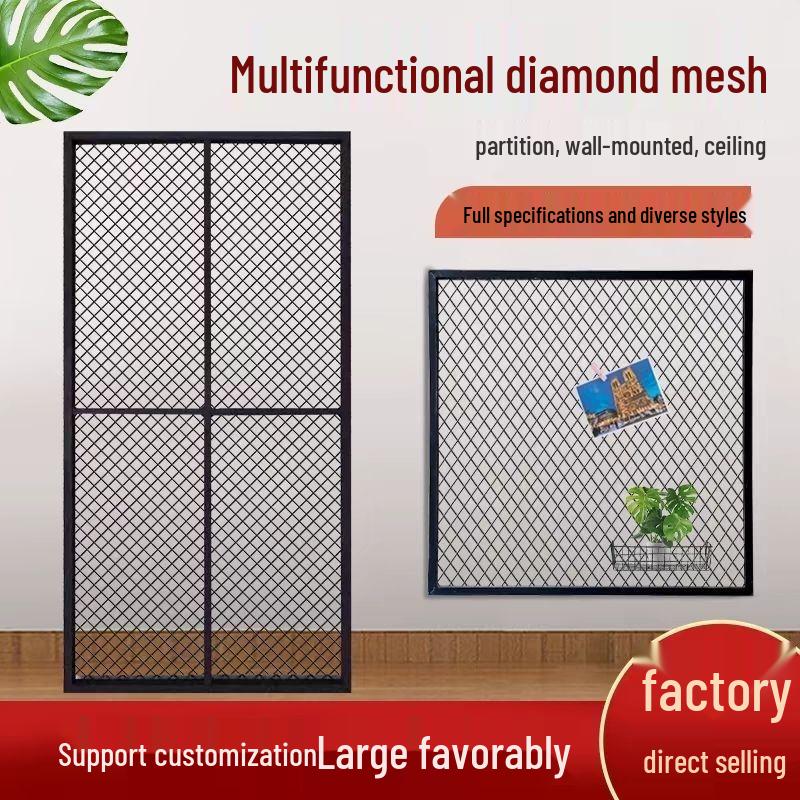 Декоративная сетка из кованого железа: Алмазный провод промышленного типа для стен, потолков и перегородок.