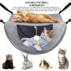 Breathable Mesh Hanging Pet Bed - Adjustable Cat Hammock for Indoor Use, Comfortable Suspended Sleeping Nest with Metal Frame