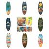 Cool Wooden Surfboard Exquisite Printing Marine Steering Wall Board Retro Party