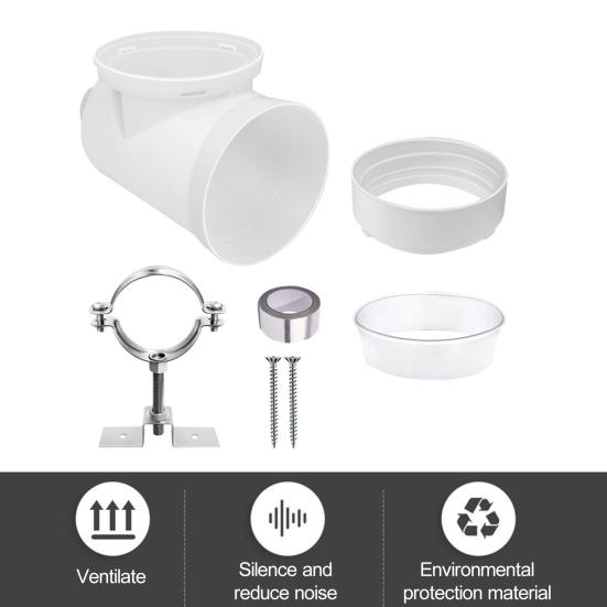 Комплект окон с сухой вентиляцией и вентиляционным шлангом для сушилки Регулируемые вентиляционные панели для оконной сушилки Быстрая установка Надежный комплект оконных вентиляционных отверстий