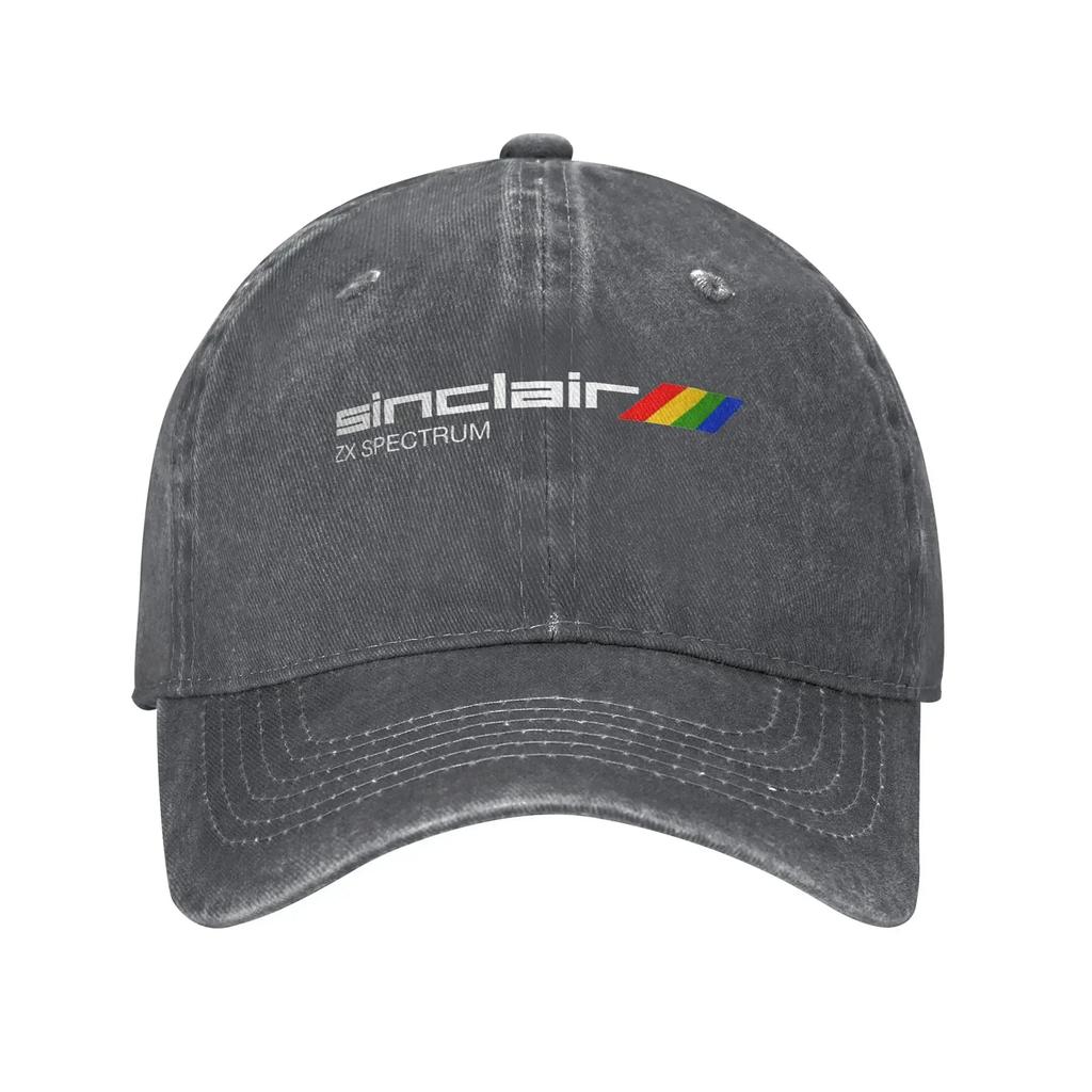 Casual Sinclair ZX Spectrum Baseball Cap Unisex Distressed Denim Washed Sun Cap Outdoor Activities Adjustable Fit Hats Cap