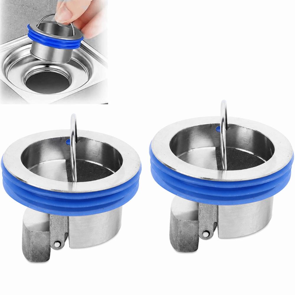 2 Pack Brass Floor Drain Sewer Core Anti Slip Design Floor Strainer Sewer Core Kitchen