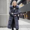 Women Parkas Winter Jacket Long Overcoat Thicken Coat Fur Collar Hooded Zipper Warm Snow Wear Woman Padded Clothes