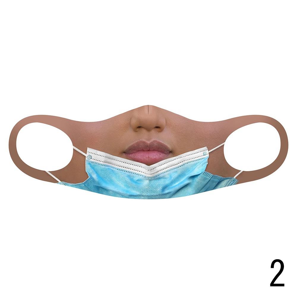 Новая индивидуальная забавная поддельная маска с принтом, хлопковая маска, уличная ветрозащитная и противотуманная моющаяся унисекс, модная маска для вечеринки, 1 шт.