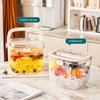 5 L Ice Bucket with Lid And Tongs Sealed Container for Parties Camping Barbecue Portable Wine Chiller Transparent Plastic Bin for Cocktail Freezer