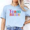 Bridal Shower Special: Fashion Finger Graphic Team Bride T-shirts, Women Clothing for Single Farewell & Bride Squad Tees D001