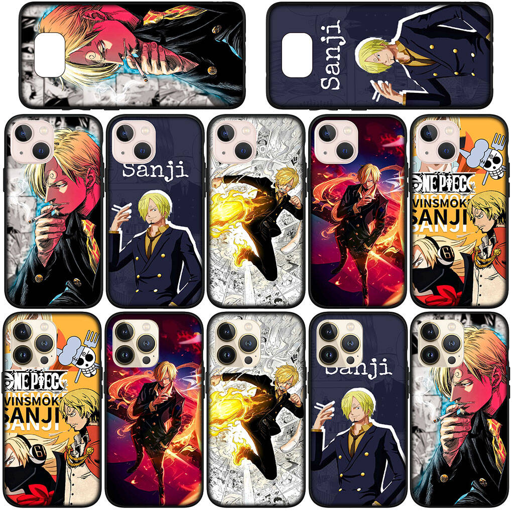 Чехол для телефона для iPhone 17 15 16 Plus Redmi Note 14 12 11 13 Pro Max Huawei P30 P20 Lite Y9 OPPO A60 A40 A80 A38 A54 Комиксы Луффи One Pieces Санджи Чехол
