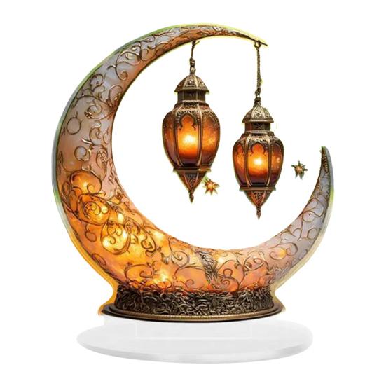 Акриловый лунный замок Yousheng, украшение 2D, плоский полумесяц, мечеть, дворец, настольная вывеска, праздничная вечеринка, домашний офис, гостиная, спальня, украшение рабочего стола