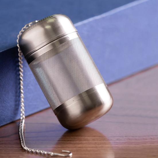 Прочное уплотнение для заварки чая с цепочкой, герметичной крышкой, гладкая поверхность, легко чистящийся чайник из нержавеющей стали