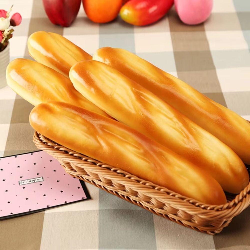 Soft Lifelike Artificial Bread Model Cake Shop Bakery Long Cake Model Home Decoration