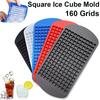 160 сетка мини-силиконовый лоток для льда кубики льда складная форма для льда ледокол решетка для льда маленькая квадратная форма ледогенератор силиконовая форма