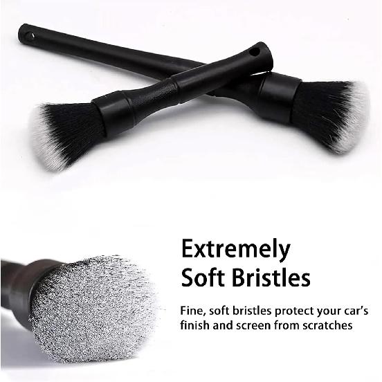 Ultra-Soft Car Detailing Brush Set, Scratch-Free Cleaning Brushes For Interior And Exterior, Air Vents, Dashboard, Wheels, Engine Bay, And Leather