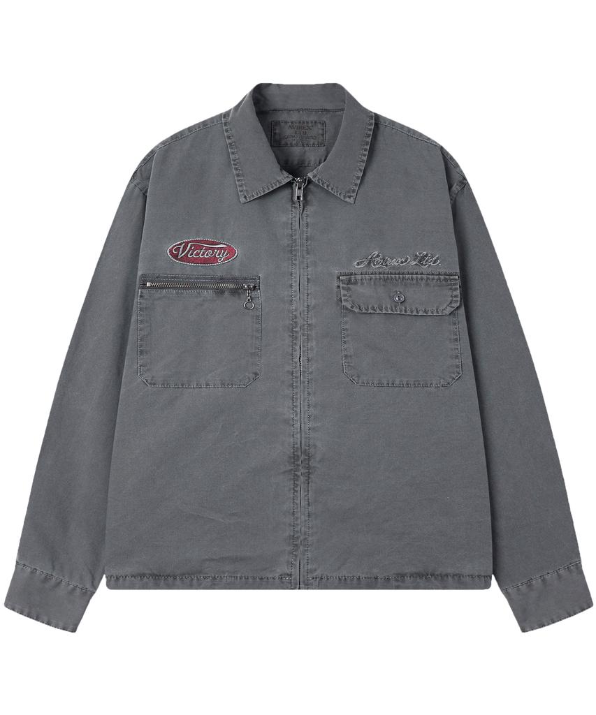 Avirex Fade Embroidery Work Jacket / 7836152009 Charcoal