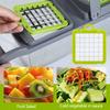 Multi functional vegetable slicer 16 in 1, fruit and ingredient slicer, vegetable slicer, dice cutter, kitchen accessory.
