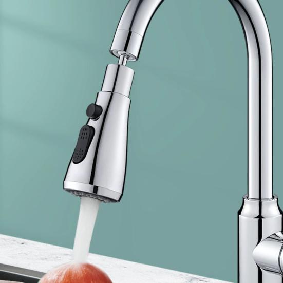 Kitchen Faucet Extender 360 Degrees Rotatable 3 Modes Adjustable Sprayer Attachment