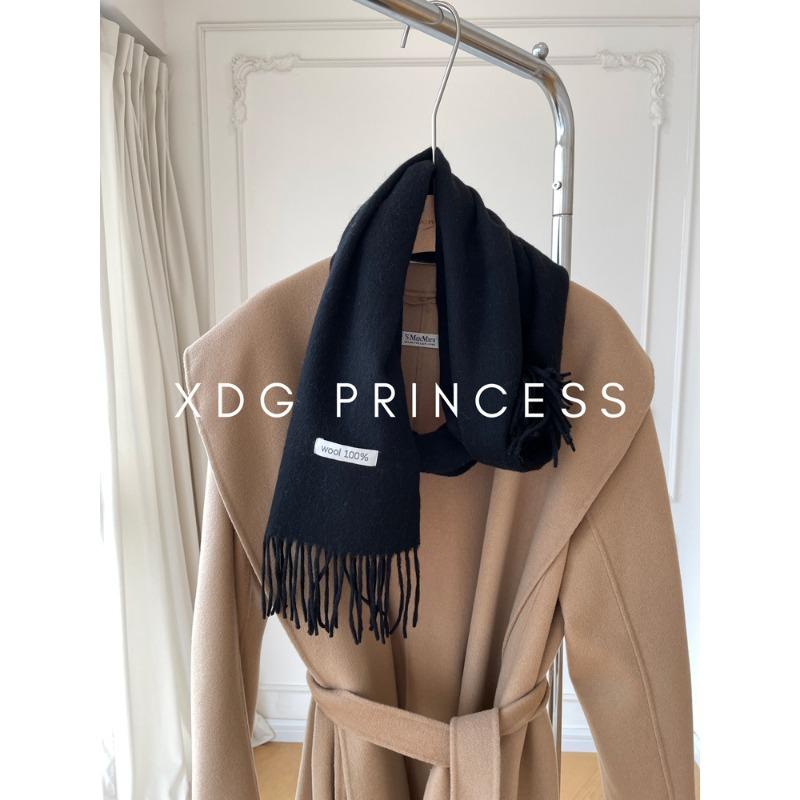 Maillard Style Accessories Autumn and Winter Solid Color Wool Scarf Versatile for Men and Women