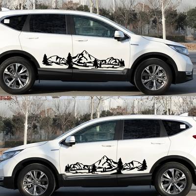 Наклейка на кузов лес горы креативные и забавные стикеры для фанатов и любителей мультфильмов, высокое качество для автомобилей, грузовиков, мотоциклов и ноутбуков