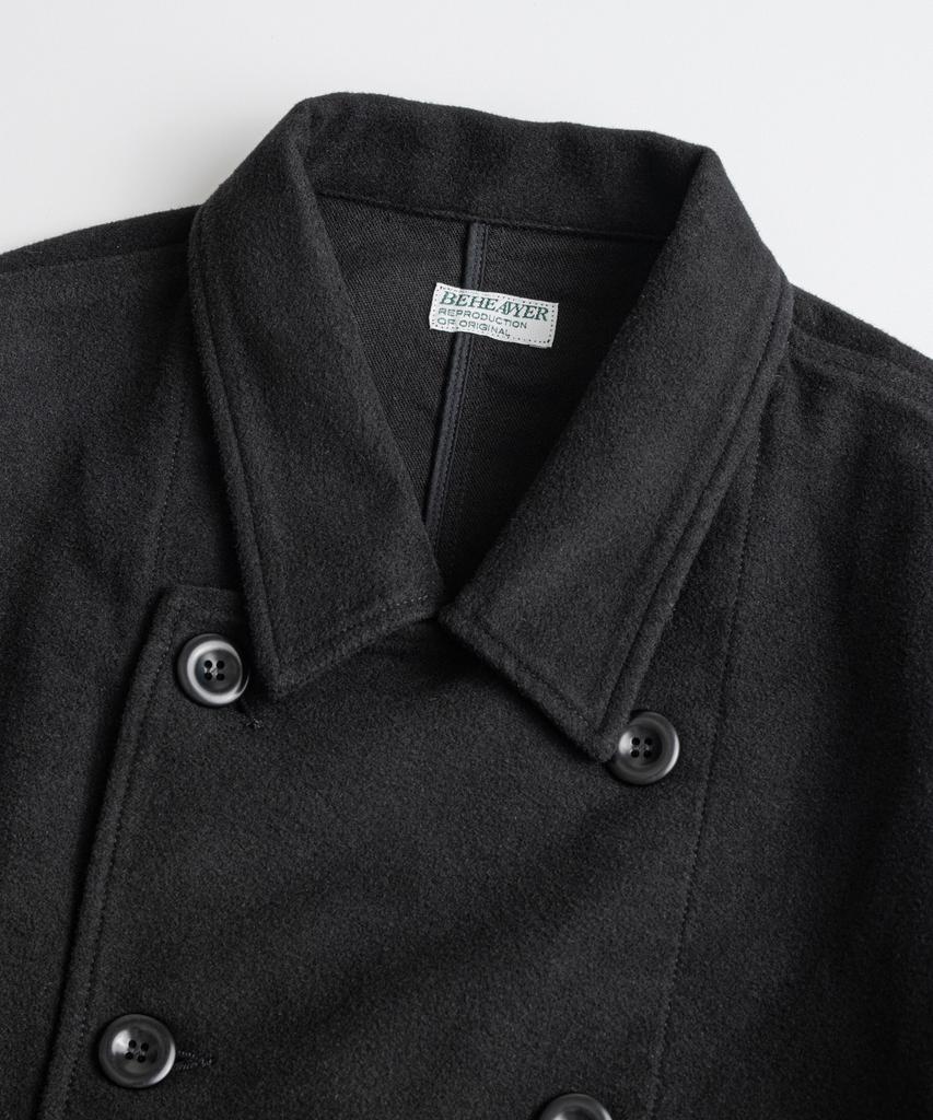 BEHEAVYER Soft Moleskin French Db Jacket Faded Black