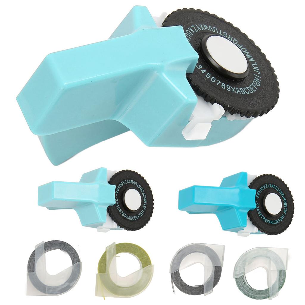 Embossing Label Maker Machine with Tapes Handheld 3D Portable Embossed Label Printer for Home Busine