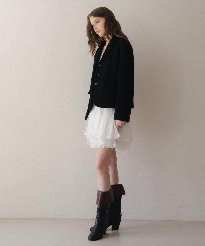 Lettera Wool Alpaca Crop Jacket