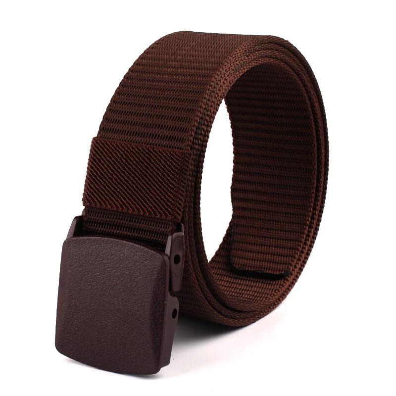 Nylon Canvas Woven Outdoor Belt with Metal Plastic Buckle