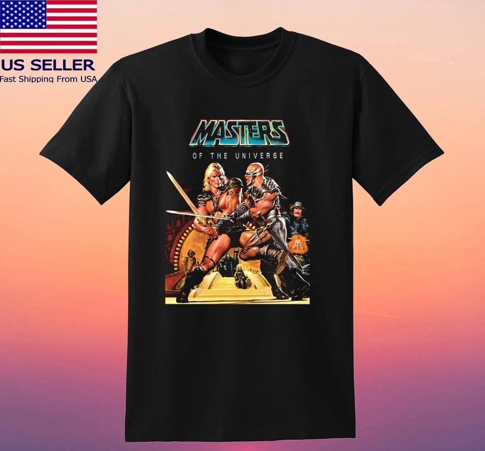 Masters of The Universe Retro Action Movie Black Size S-5XL