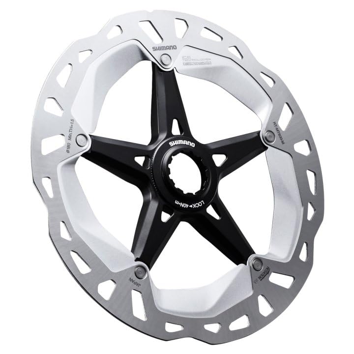Тормозной диск Shimano 180 мм Center Lock узкого типа с внешним зубчатым стопорным кольцом RT-MT800 (Y2A598030)