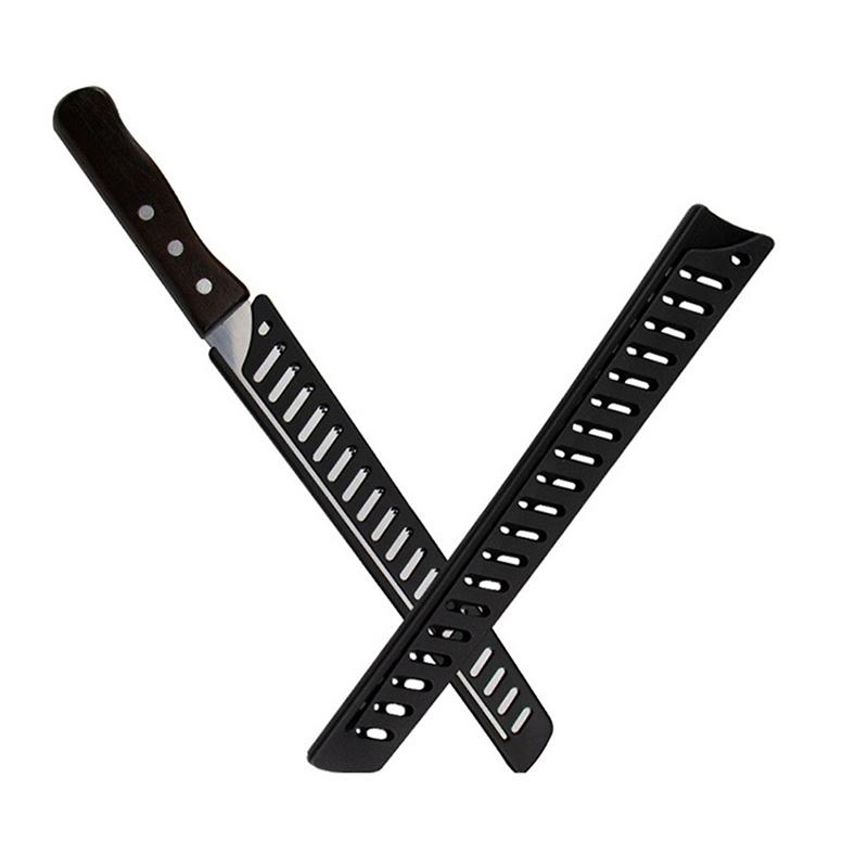 1 шт. Черный пластиковый чехол-протектор для лезвия кухонного ножа для 10-дюймового ножа, пластиковый чехол для ножа, защитный чехол, ножны