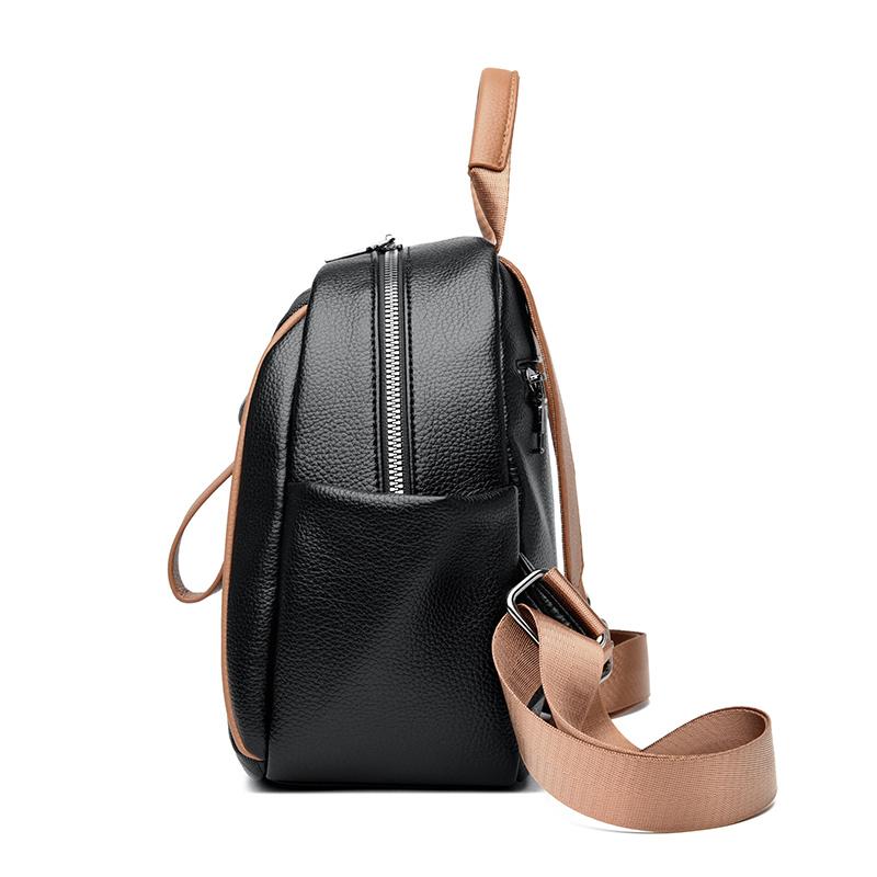 Рюкзак женский контрастный цвет дорожная сумка многофункциональная сумка через плечо