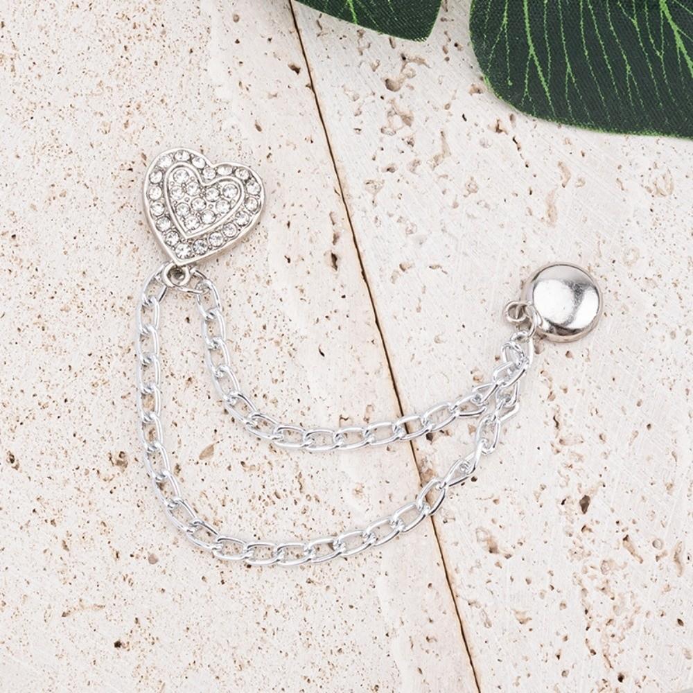 Legs Cuff Fixing Magnetic Clothing Clips With Chain Buttonless Clips Magnet Clothing Pins Scarf