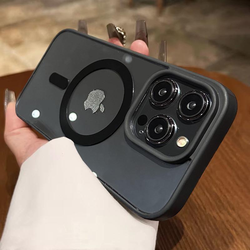Модный чехол для телефона для iPhone 17 16 15 14 13 12 11 Pro Max Plus 17 Air для Magsafe Прозрачная акриловая магнитная крышка