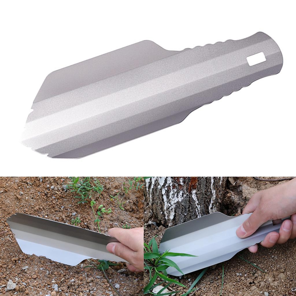 Essential Titanium Camping Shovel Hand Trowel Camping Shovel Compact Trowel for Hiking and Outdoor Survival Activities